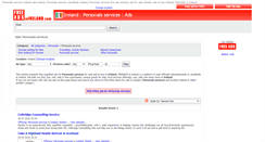 Desktop Screenshot of personals-services.freeadsinireland.com