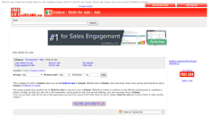 Desktop Screenshot of birds-for-sale.freeadsinireland.com