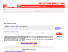 Tablet Screenshot of commercial-for-rent.freeadsinireland.com