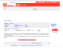Tablet Screenshot of lanis.freeadsinireland.com