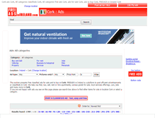 Tablet Screenshot of cork.freeadsinireland.com
