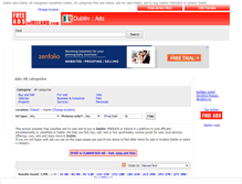 Tablet Screenshot of dublin.freeadsinireland.com
