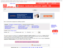 Tablet Screenshot of construction-equipment.freeadsinireland.com