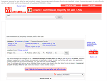 Tablet Screenshot of commercial-property.freeadsinireland.com