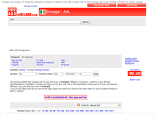 Tablet Screenshot of donegal.freeadsinireland.com