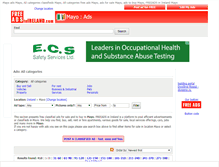 Tablet Screenshot of mayo.freeadsinireland.com