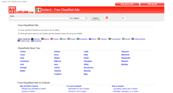 Desktop Screenshot of freeadsinireland.com