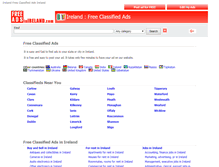 Tablet Screenshot of freeadsinireland.com