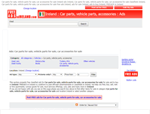 Tablet Screenshot of cars-parts-accessories.freeadsinireland.com